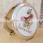Double Sides (One is Normal,Another is Magnifying)Portable Foldable Pocket Metal Makeup Compact Mirror Woman Cosmetic Mirror