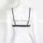 B33481A Hot girls fruit embroidery transparent mesh bra