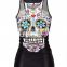China manufacturer excellent quality fashion skeleton color rock T-shirt