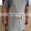 100% pure linen cafe shop apron in natural color with drawstring ties
