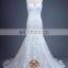 the fashion lace with beading bridal dresses illusion neckline wedding dresses