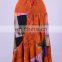 Bohemian Strapless Convertible Red Fox Shade Printed Summer Skirt HHCS 128 A