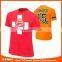Community events orange casual plain t-shirt
