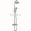 Bathroom Brass thermostatic water temperature control rainfall shower set