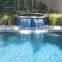 Customized Design Stainless Steel Swimming Lighted Pool Waterfall