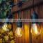 Heavy Duty strand 48 Ft Outdoor String E26 E27 Socket with S14 2W edison filament bulb string lights au plug