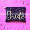 Wholesale glitter clutch gift bag makeup with personalized label
