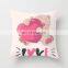 Custom Cute Printed Pillow Cartoon Animal Linen/Cottton Linen Pillow Cover