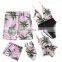 Summer Parent-Kids Swimwear Family Coconut palm print Hawaii beach Swimsuit Unisex