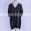 2019 Black Bohemian Embroidered Summer Beach Wear Cover-ups Cotton Tunic Women Sexy Mini Dress Swimsuit Cover Up Sarongs