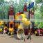 Kids plastic slides, outdoor playground equipment