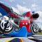 Motorcycle Theme Inflatable Interactive Pull Riding Games For Adults