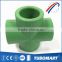 Eco-friendly ppr pipe and fitting ppr cross piece union with reasonable price