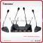 Four channels wireless conference system, conference table gooseneck microphone