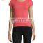 Womens Knitted Short Sleeve Cashmere Sweater T-shirt