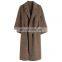 Women New Fashion Double Face Mid Length Alpaca Woolen Coat