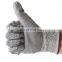 Huayi Polyurethane Palm Coated HPPE Level 5 Anti Proof Cut Resistant Gloves
