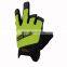 HANDLANDY Synthetic Leather Fingerless Cycling Motorcycle Sports Utility Half Fingers Work Gloves