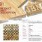 23*23mm chip size 6mm thickness glass mosaic golden select mosaic wall tile