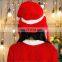 Factory wholesale ear Mobile Santa Hat Furry Santa Hat cute funny elk hat adult children Christmas decorations