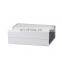 Custom printing white rigid cardboard folding gift box with black trim
