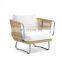 Modern hot Customized fabric Sectional outdoor Sofa Sets Aluminum luxury Italy design Lounges garden furniture