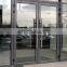 Aluminum KFC door  single  door tempered glass  ground spring doors