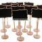 12pcs Wave-shape Edge Rectangle Wooden Mini Message Signs Chalkboard