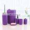 Latest Luxury Home Goods Household Cleaning Tools Bathroom 5 pieces Plastic Bath Accessories