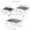 Aluminum alloy top quality outdoor furniture mini collapsible wine portable bbq camping folding picnic table