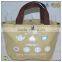 natural cotton canvas fabric tote handle bags
