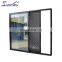 Factory delivery aluminium alloy big  panel stacking sliding patio doors with mesh
