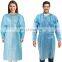 AAMI Level 2 Standard Disposable PP+PE Non-Woven Isolation Gown