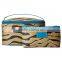 New Stylish Travel Kit Bag Deluxe Zebra Print PU Leather Travel Kit Bag