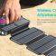 Portable folding solar power bank 20000mAh with built-in three wire 10W ultra large capacity wireless fast charging mobile power supply