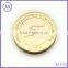 gold plating customized metal souvenir coin from factory directly