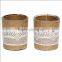 Clear Glass Candle Holder with Rope /Votive Holder Cups Burlap & Lace For Home & Garden