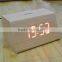LED Wooden Digital Stand Clock with Touch Function for Snooze