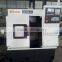 cnc lathe machine price for CKX46L linear guideway 6" hydraulic chuck lathe 6 station gang tool 56mm spindle bore slant bed
