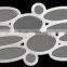simple design combination home deco a set of wall mirror