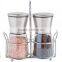 Best seller 304 Matal stand Salt and Pepper mill 2 pcs of one set