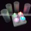 Rechargeable flameless remote control votive led tea candles