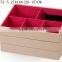 W1275I-4 Wholesale  Slope Style Cosmetic Storage Box Stackable Wooden Jewelry Display