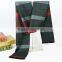 2015 men solid color tartan plaid windproof fleece scarf