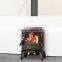 S series freestanding smokeless wood-burning stove in cast iron