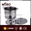 Big Capacity 4pcs Induction Set Stainless Steel Cookware