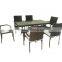 Granco KAL517 outdoor furniture wicker dining set