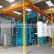 1 double route series hanger chains type continuous working head rail shot blasting machine