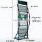 Black color brochure rack