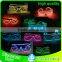 EL LED Sunglasses With Sound Activated Function